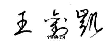 梁錦英王劉凱草書個性簽名怎么寫