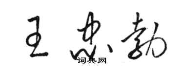 駱恆光王忠勃草書個性簽名怎么寫