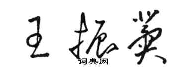 駱恆光王振冀草書個性簽名怎么寫