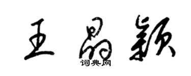 梁錦英王晶穎草書個性簽名怎么寫