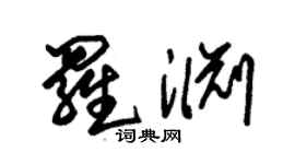 朱錫榮羅淵草書個性簽名怎么寫