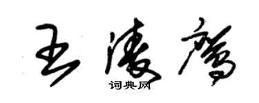 朱錫榮王凌鷹草書個性簽名怎么寫