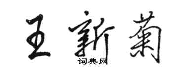 駱恆光王新菊行書個性簽名怎么寫