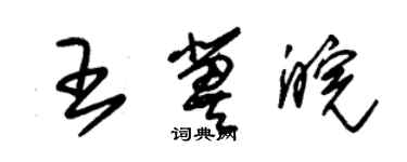 朱錫榮王冀皖草書個性簽名怎么寫