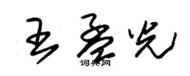 朱錫榮王孟光草書個性簽名怎么寫