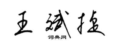 梁錦英王斌捷草書個性簽名怎么寫