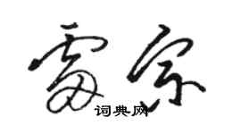 駱恆光雷宗草書個性簽名怎么寫