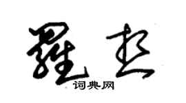 朱錫榮羅想草書個性簽名怎么寫