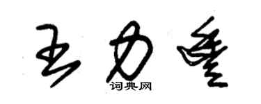 朱錫榮王力豐草書個性簽名怎么寫