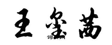 胡問遂王璽茜行書個性簽名怎么寫