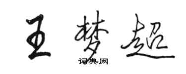 駱恆光王夢超行書個性簽名怎么寫