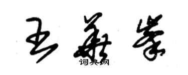 朱錫榮王華峰草書個性簽名怎么寫