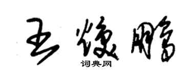 朱錫榮王煥鵬草書個性簽名怎么寫