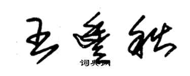 朱錫榮王豐秋草書個性簽名怎么寫