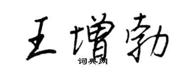 王正良王增勃行書個性簽名怎么寫