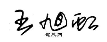 朱錫榮王旭虹草書個性簽名怎么寫