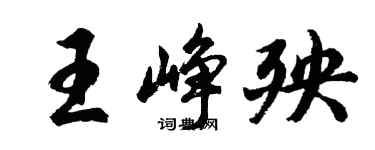 胡問遂王崢殃行書個性簽名怎么寫