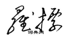 駱恆光羅標草書個性簽名怎么寫