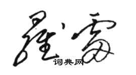 駱恆光羅雷草書個性簽名怎么寫