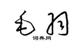 梁錦英毛羽草書個性簽名怎么寫