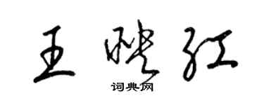 梁錦英王映紅草書個性簽名怎么寫