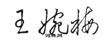 駱恆光王婉梅草書個性簽名怎么寫