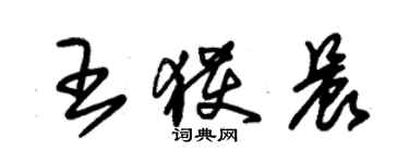 朱錫榮王獲晨草書個性簽名怎么寫