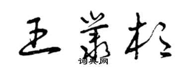 曾慶福王叢杉草書個性簽名怎么寫