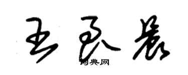 朱錫榮王良晨草書個性簽名怎么寫