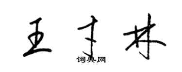 梁錦英王才林草書個性簽名怎么寫