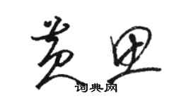 駱恆光黃思草書個性簽名怎么寫