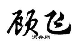 胡問遂顧飛行書個性簽名怎么寫