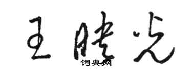 駱恆光王映光草書個性簽名怎么寫