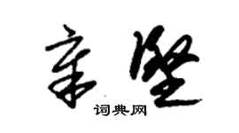 朱錫榮章堅草書個性簽名怎么寫