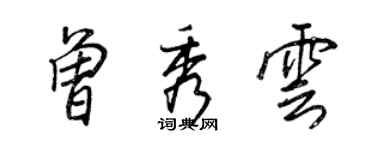 王正良曾秀雲行書個性簽名怎么寫