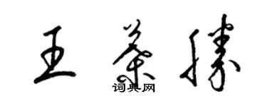 梁錦英王葉勝草書個性簽名怎么寫