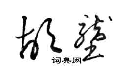 駱恆光胡壟草書個性簽名怎么寫