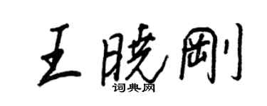 王正良王曉剛行書個性簽名怎么寫