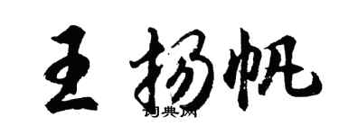 胡問遂王揚帆行書個性簽名怎么寫