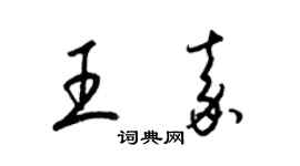 梁錦英王嘉草書個性簽名怎么寫