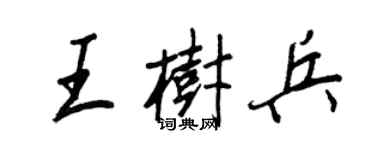 王正良王樹兵行書個性簽名怎么寫