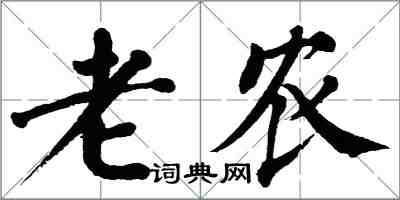 翁闓運老農楷書怎么寫