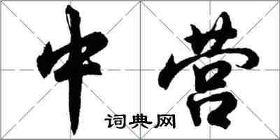 胡問遂中營行書怎么寫