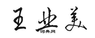 駱恆光王業美行書個性簽名怎么寫