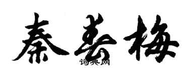 胡問遂秦春梅行書個性簽名怎么寫