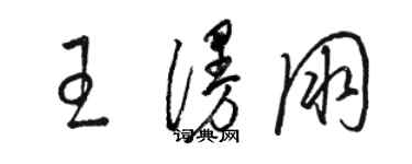 駱恆光王漫朋草書個性簽名怎么寫