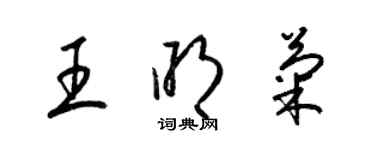 梁錦英王明菊草書個性簽名怎么寫