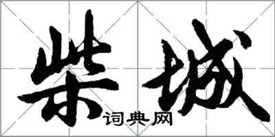 胡問遂柴城行書怎么寫