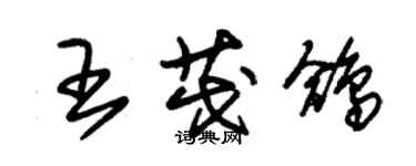 朱錫榮王茂鴿草書個性簽名怎么寫