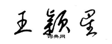 梁錦英王穎星草書個性簽名怎么寫
